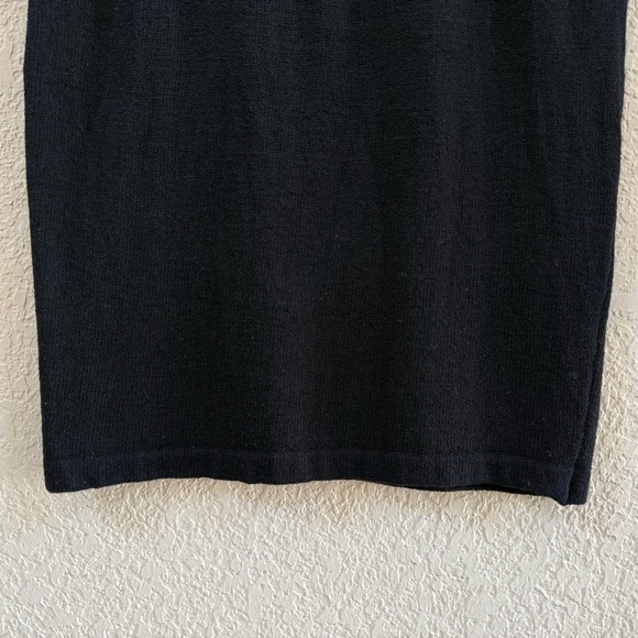 St. John Collection Skirt Santana Knit Pencil Cut Wool Classic Chic Black 2 - Picture 5 of 10